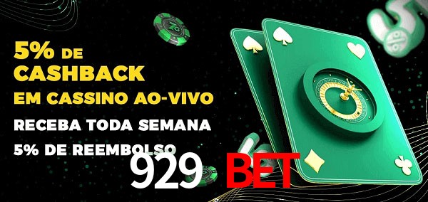 Promoções do cassino ao Vivo 929 Bet